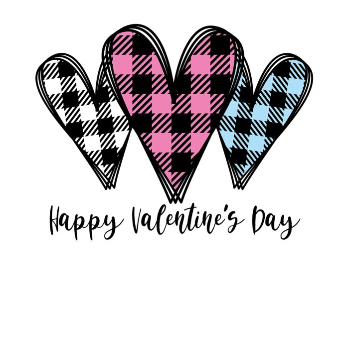 HAPPY VALENTINES DAY   PLAID HEARTS Thumbnail