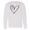 16x20 PRINT AREA Heavy Cotton™ Long Sleeve T-Shirt Thumbnail