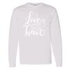 16x20 PRINT AREA Heavy Cotton™ Long Sleeve T-Shirt Thumbnail