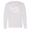16x20 PRINT AREA Heavy Cotton™ Long Sleeve T-Shirt Thumbnail