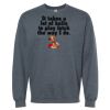 16x20 PRINT AREA Softstyle® Midweight Crewneck Sweatshirt Thumbnail