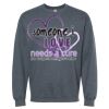 16x20 PRINT AREA Softstyle® Midweight Crewneck Sweatshirt Thumbnail