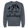 16x20 PRINT AREA Softstyle® Midweight Crewneck Sweatshirt Thumbnail