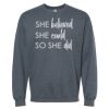 16x20 PRINT AREA Softstyle® Midweight Crewneck Sweatshirt Thumbnail